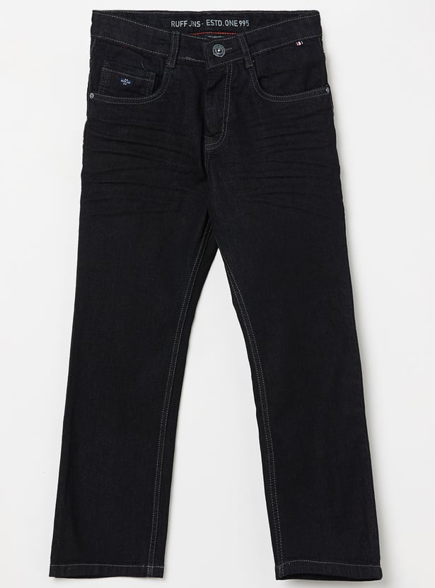 RUFF KIDS Boys Mid Wash Bootcut Jeans
