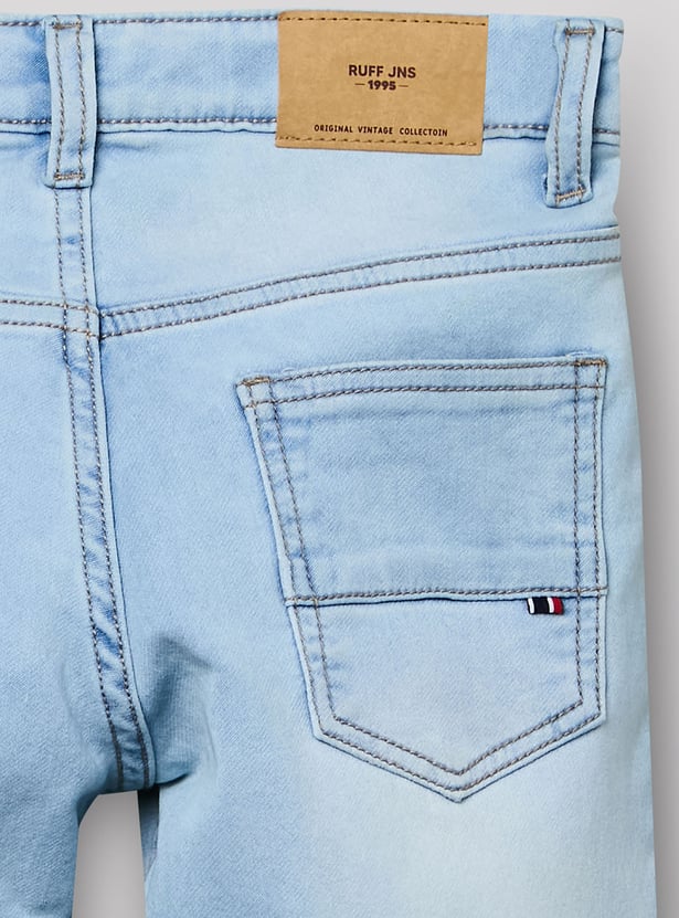 RUFF KIDS Boys Light Wash Reversible Jeans