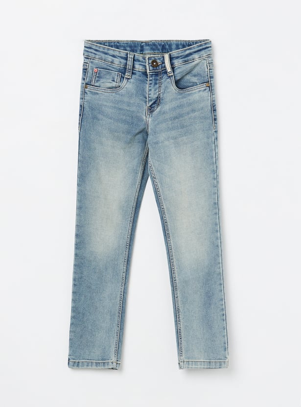 RUFF KIDS Boys Washed Straight Fit Jeans
