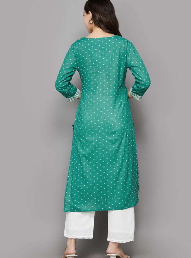 SPAN Printed Straight Kurta