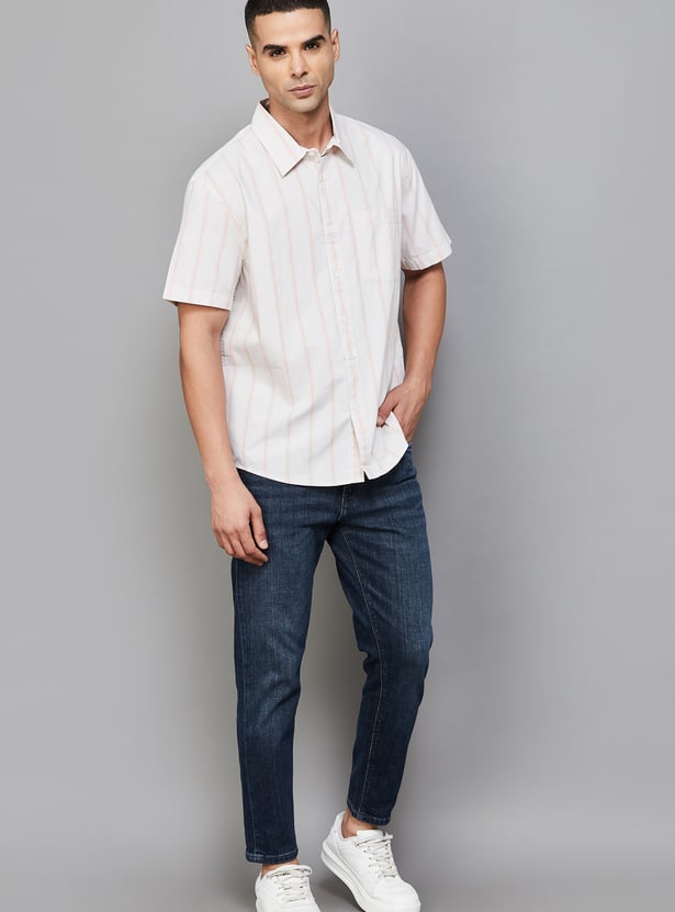 FLYING MACHINE Washed Regular Tapered Jeans
