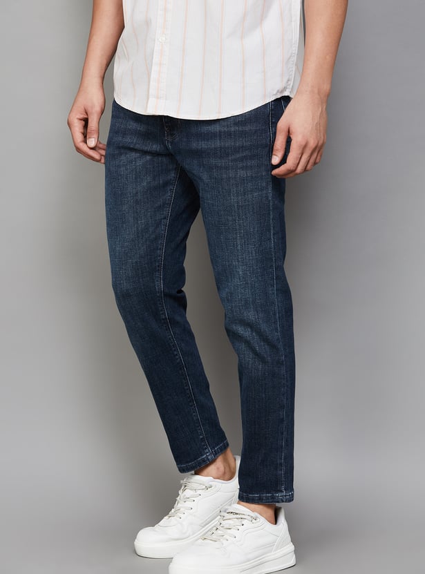 FLYING MACHINE Washed Regular Tapered Jeans