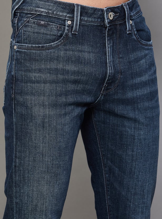 FLYING MACHINE Washed Regular Tapered Jeans