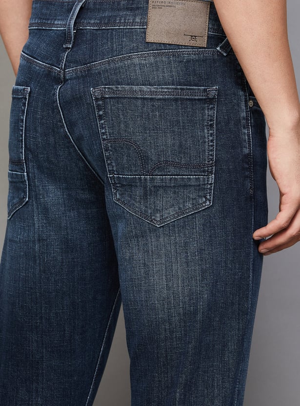 FLYING MACHINE Washed Regular Tapered Jeans