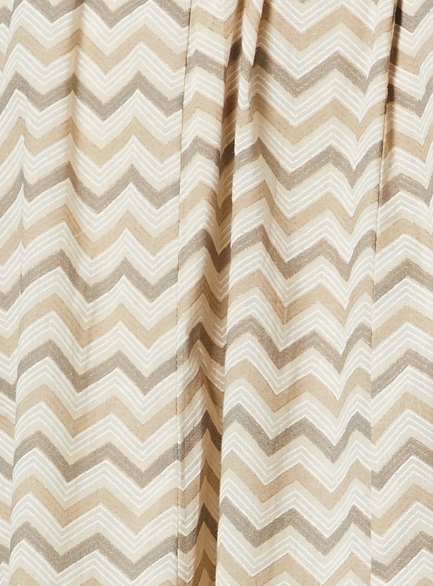 MELANGE Chevron Print Maxi Skirt