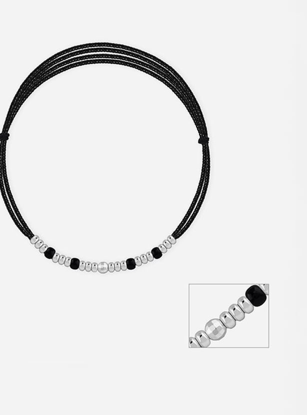 GIVA Classic Bead Sterling Silver Anklet