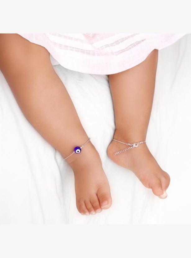 GIVA Evil Eye Cutie Sterling Silver Anklet