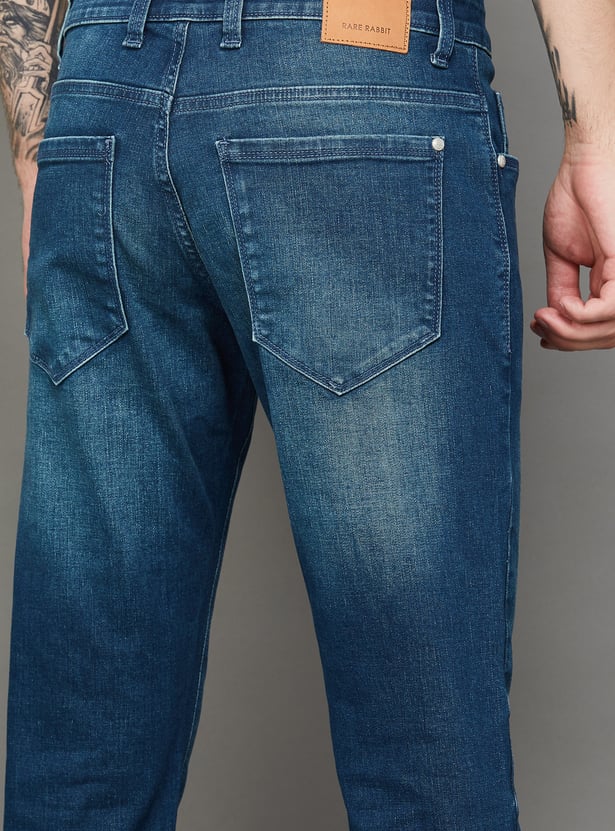 RARE RABBIT Washed Slim Tapered Jeans