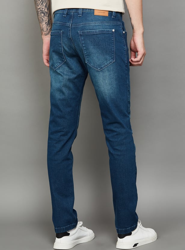 RARE RABBIT Washed Slim Tapered Jeans