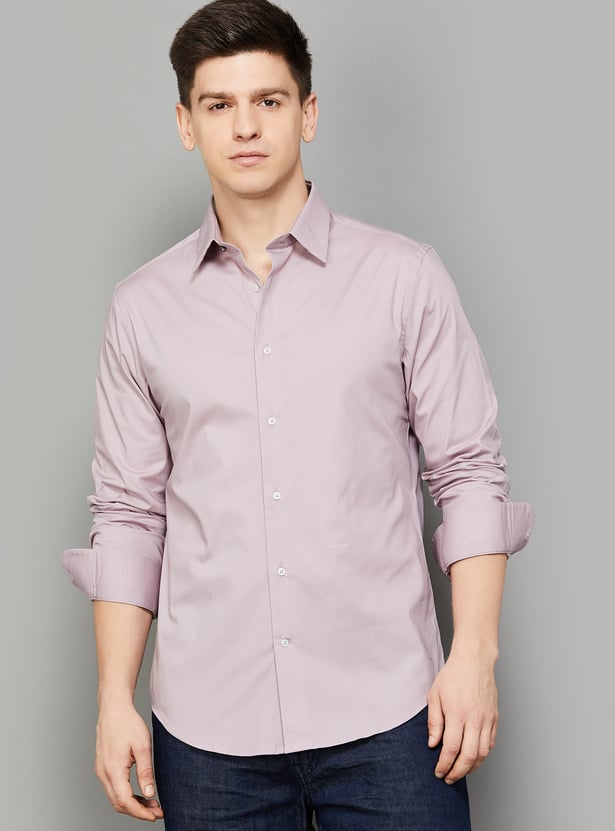 RARE RABBIT Solid Regular Fit Shirt