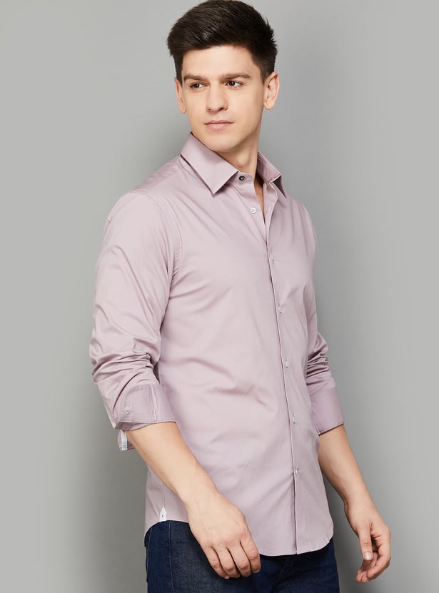 RARE RABBIT Solid Regular Fit Shirt