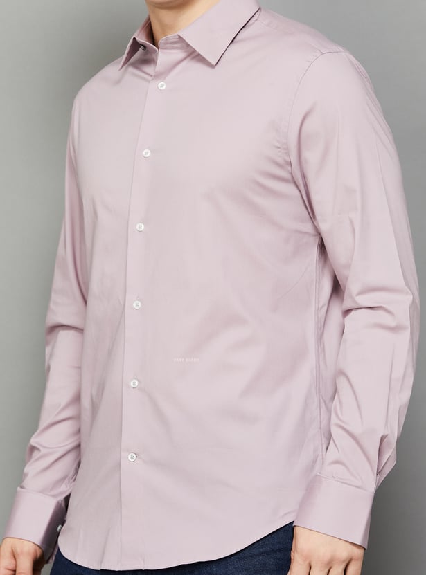 RARE RABBIT Solid Regular Fit Shirt