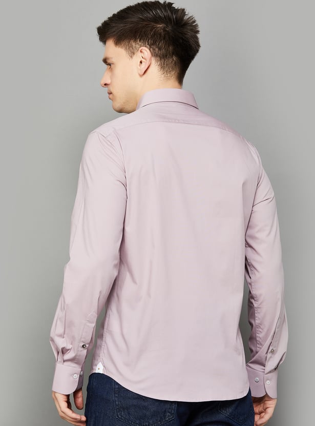 RARE RABBIT Solid Regular Fit Shirt