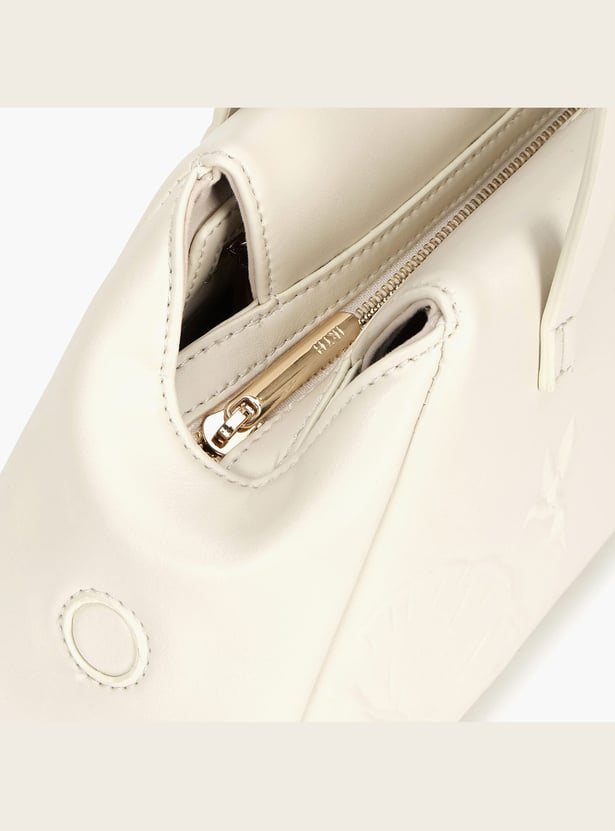 IRTH Embossed Shoulder Bag