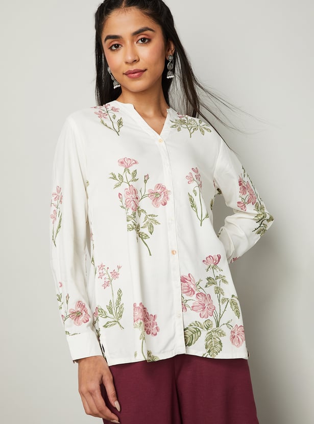 MELANGE Floral Print Tunic