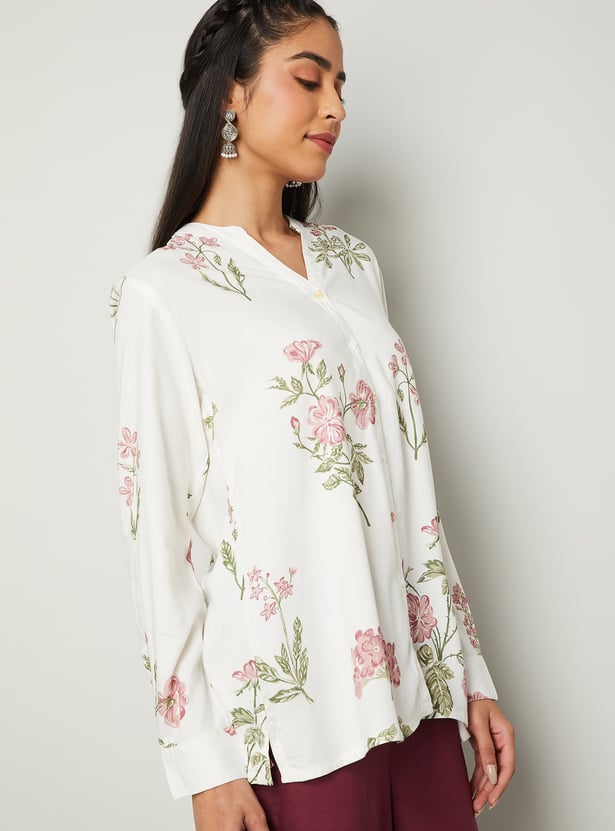 MELANGE Floral Print Tunic