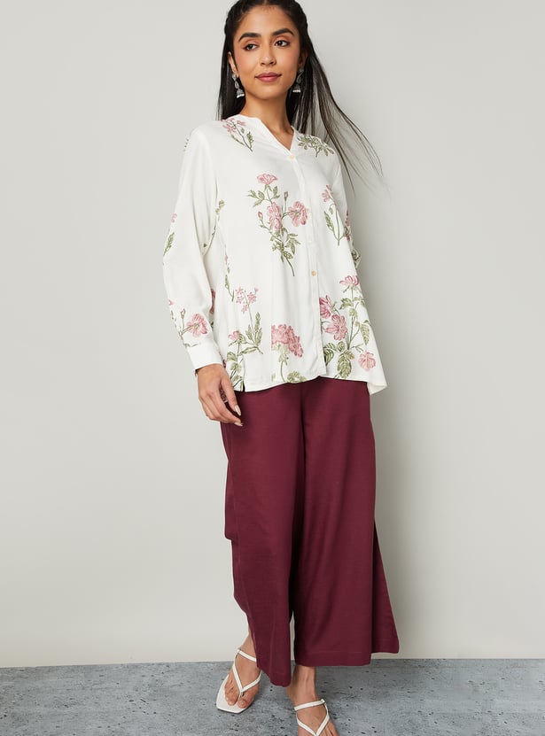 MELANGE Floral Print Tunic