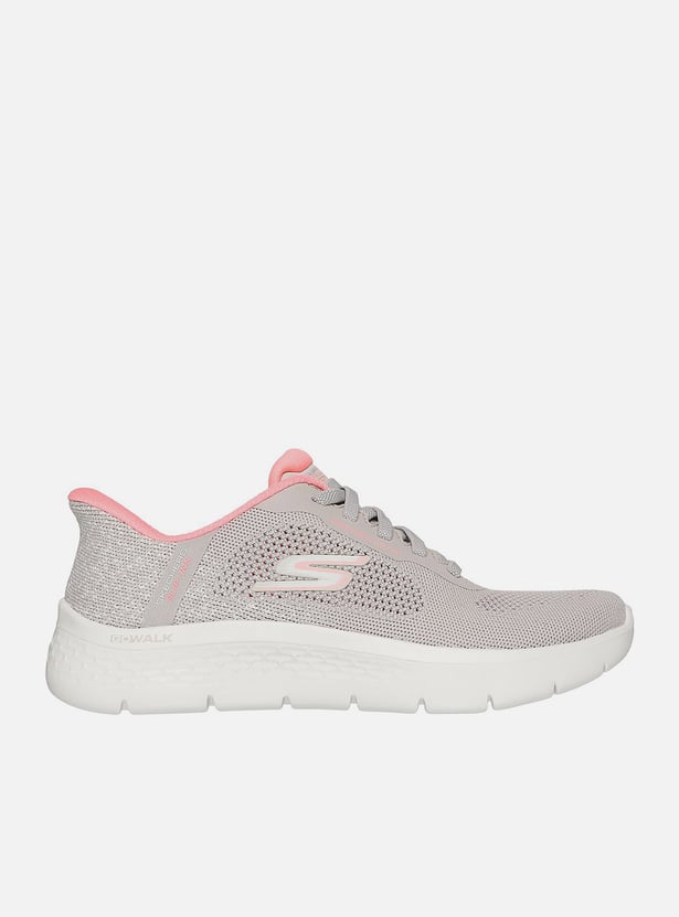 SKECHERS Go Walk Lace-Up Air-Cooled Sports Shoes
