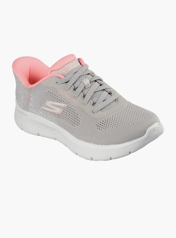 SKECHERS Go Walk Lace-Up Air-Cooled Sports Shoes