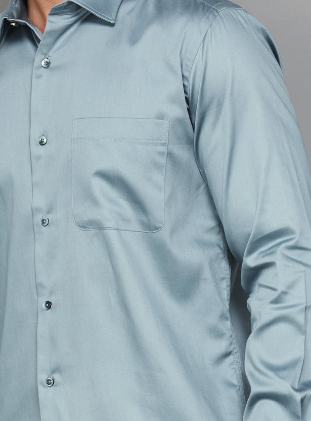 PARK AVENUE Solid Slim Fit Formal Shirt