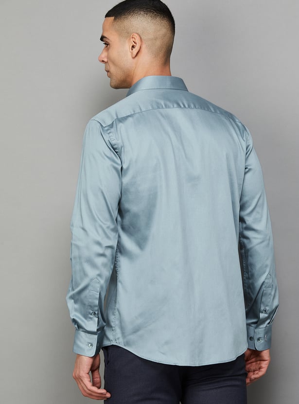 PARK AVENUE Solid Slim Fit Formal Shirt