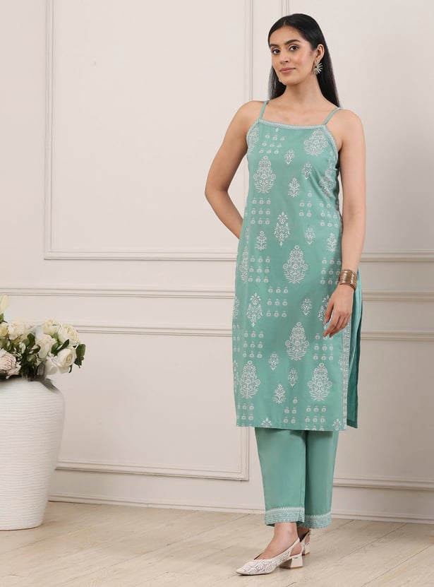 BIBA Printed Straight Kurta Set