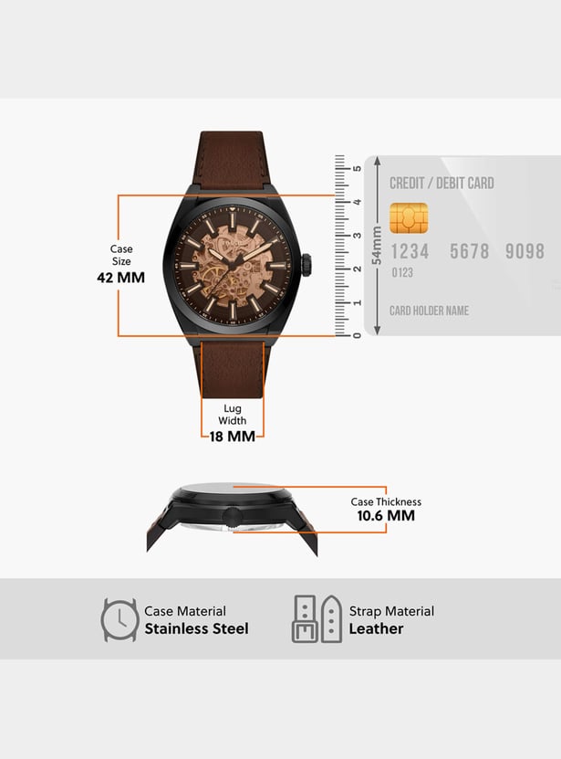 FOSSIL Everett Skeleton Automatic Watch - ME3207I