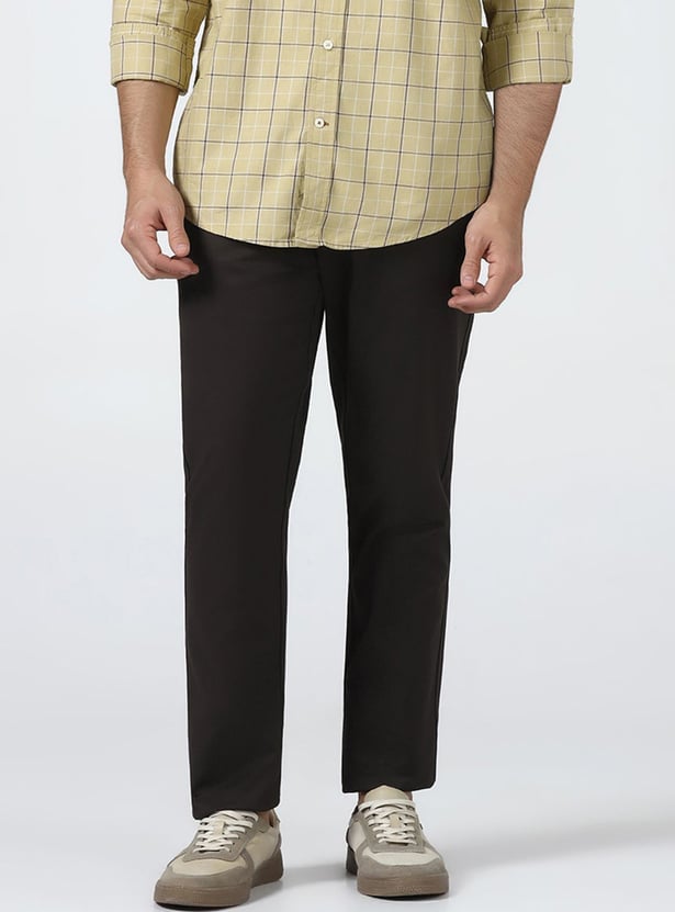 BLACKBERRYS CASUAL Solid Super Slim Trousers