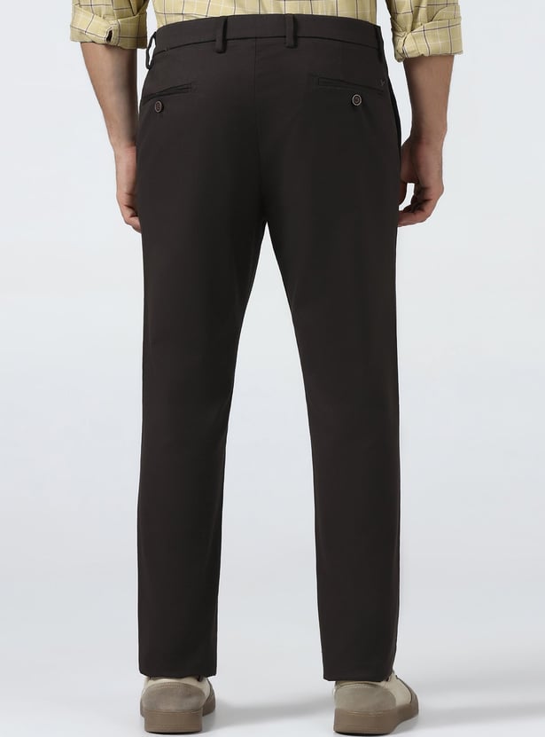 BLACKBERRYS CASUAL Solid Super Slim Trousers