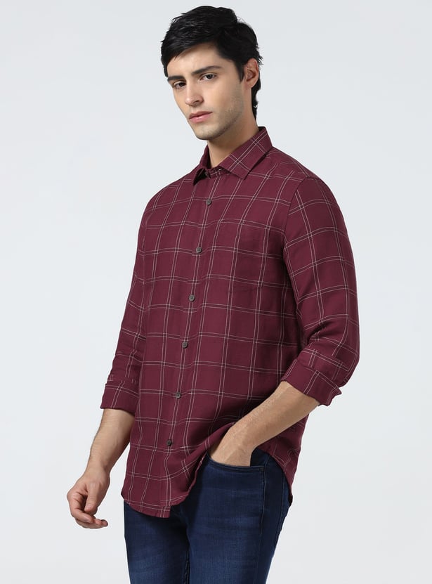 BLACKBERRYS CASUAL Checked Slim Fit Shirt
