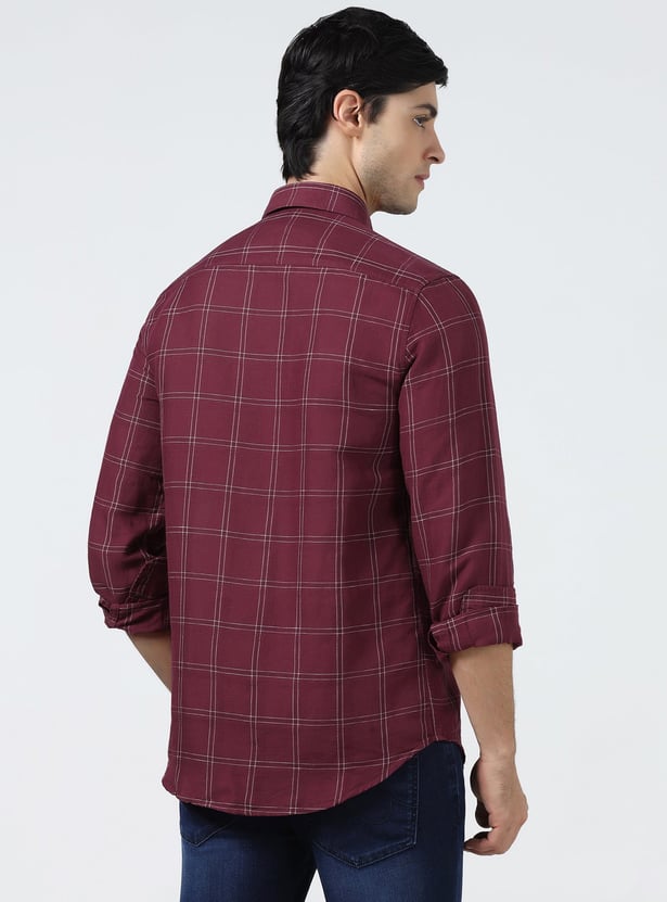 BLACKBERRYS CASUAL Checked Slim Fit Shirt