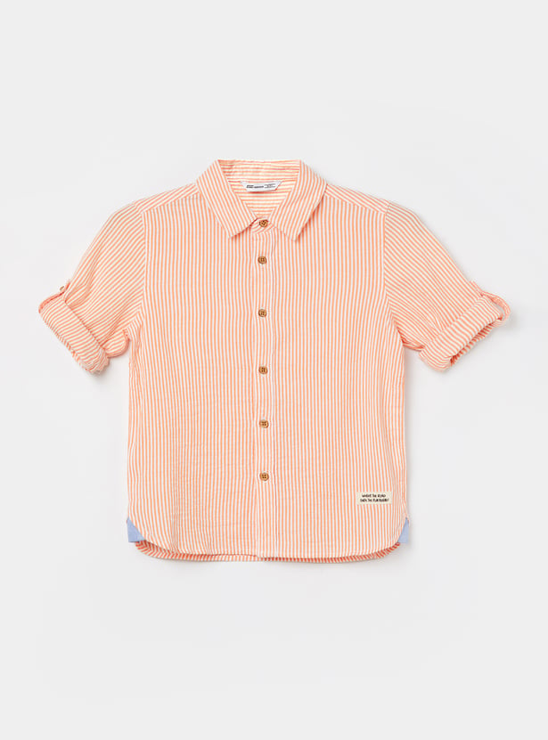 FAME FOREVER Boys Striped Shirts