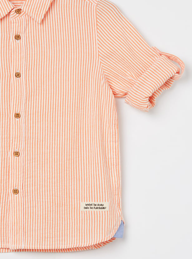 FAME FOREVER Boys Striped Shirts