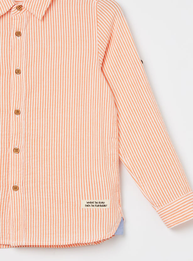 FAME FOREVER Boys Striped Shirts