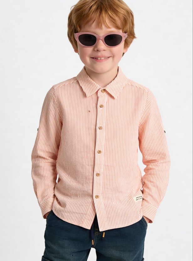 FAME FOREVER Boys Striped Shirts