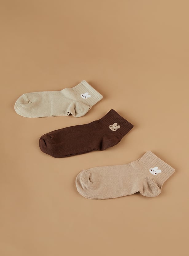 GINGER Ankle Length Socks - Pack of 3