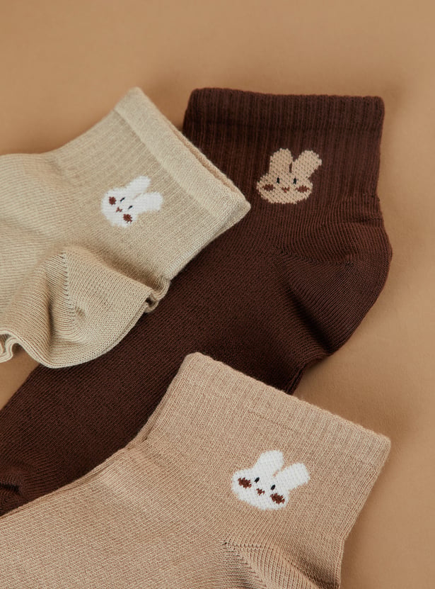 GINGER Ankle Length Socks - Pack of 3