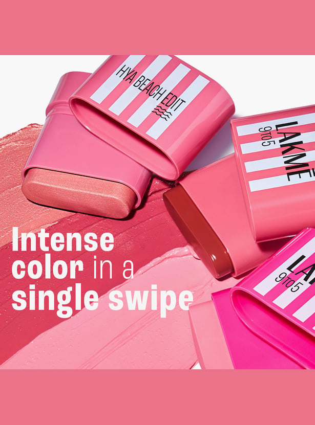 LAKME 9to5 Hya Matte Beach Edit Blush - Sunset Rose - 8.6g