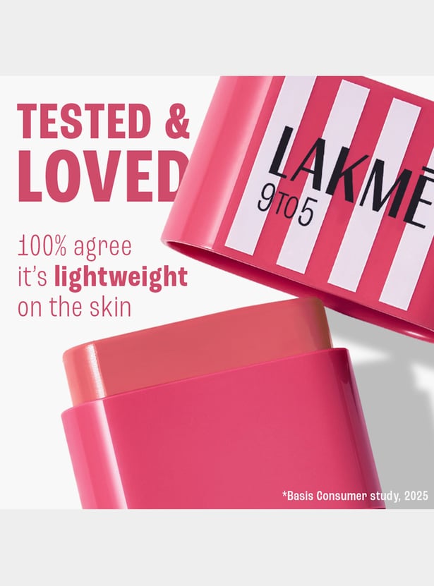 LAKME 9to5 Hya Matte Beach Edit Blush - Sunset Rose - 8.6g