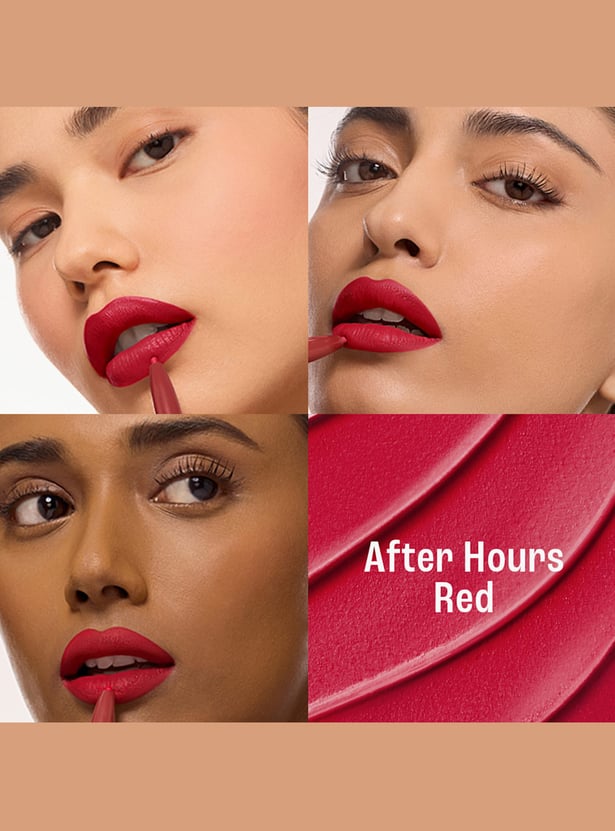 LAKME 9to5 Hya Matte Beach Edit 2in1 Lipstick + Liner - After Hours Red