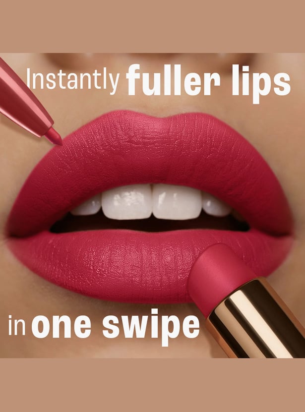 LAKME 9to5 Hya Matte Beach Edit 2in1 Lipstick + Liner - After Hours Red