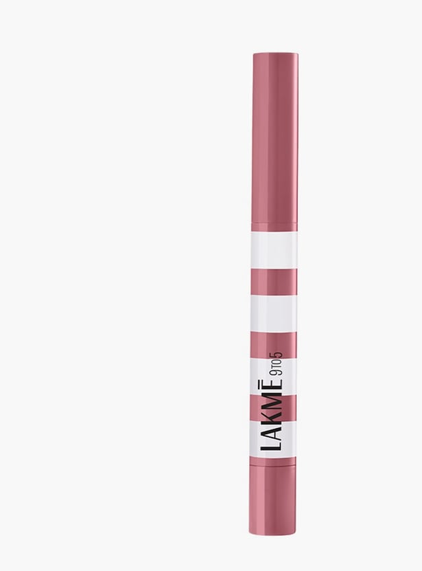 LAKME 9to5 Hya Matte Beach Edit 2in1 Lipstick + Liner - Mocha Tide