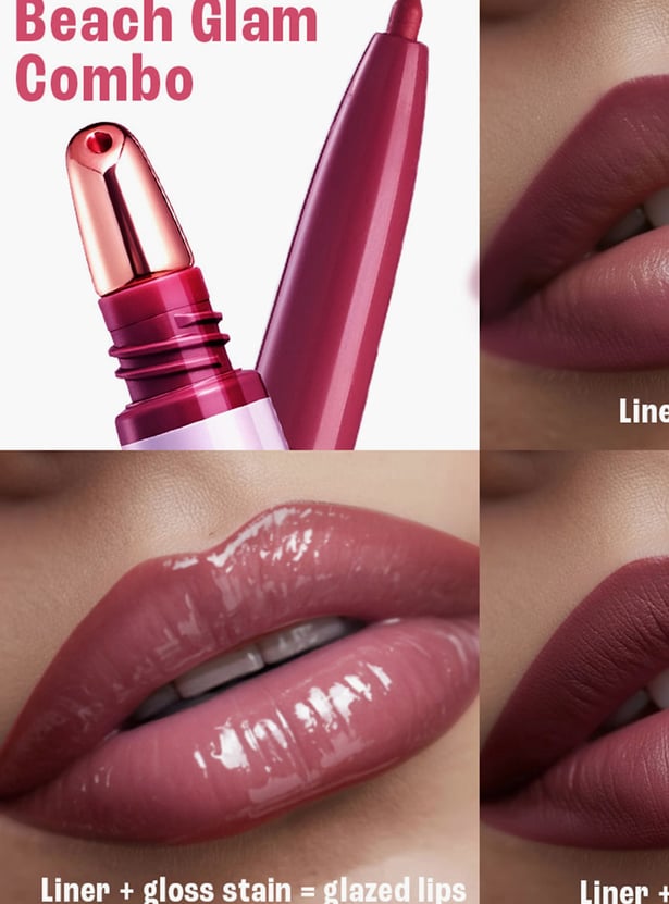LAKME 9to5 Hya Matte Beach Edit 2in1 Lipstick + Liner - Mocha Tide
