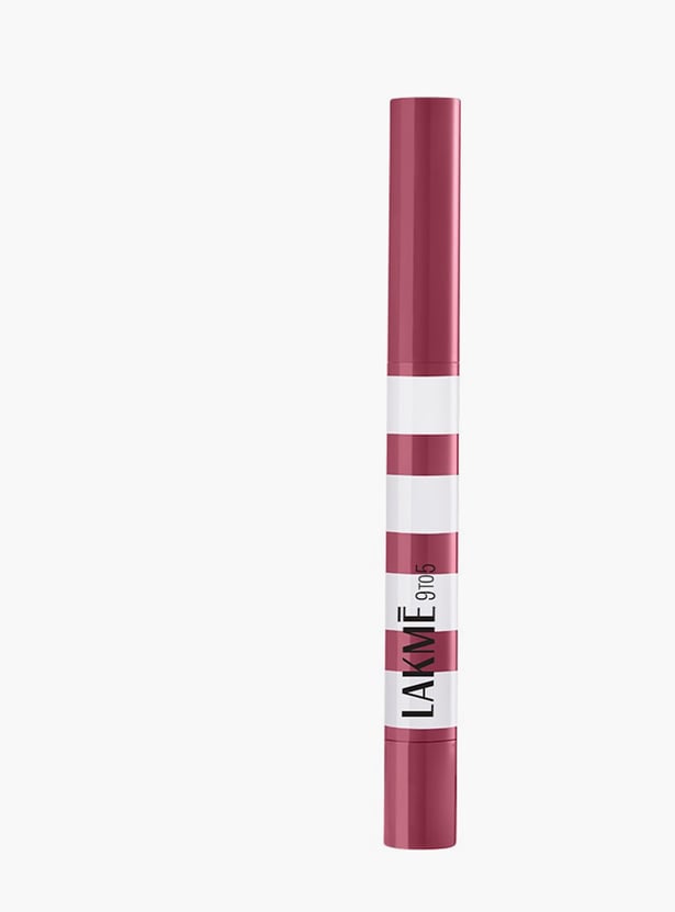 LAKME 9to5 Hya Matte Beach Edit 2in1 Lipstick + Liner - Off Duty Nude