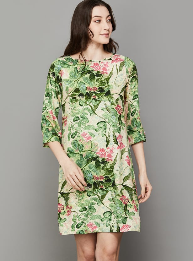AND Floral Print Straight Dress