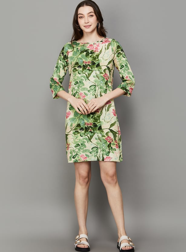 AND Floral Print Straight Dress
