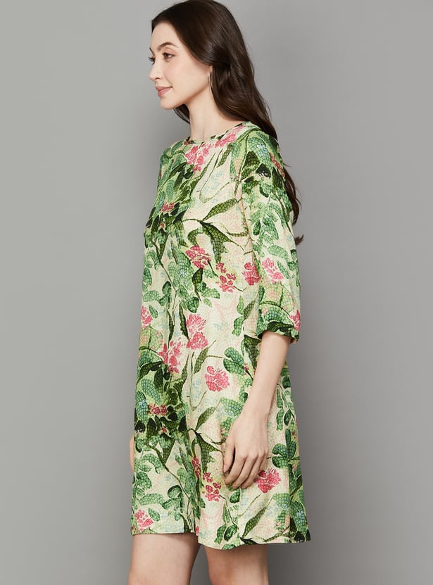 AND Floral Print Straight Dress