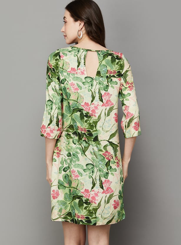 AND Floral Print Straight Dress