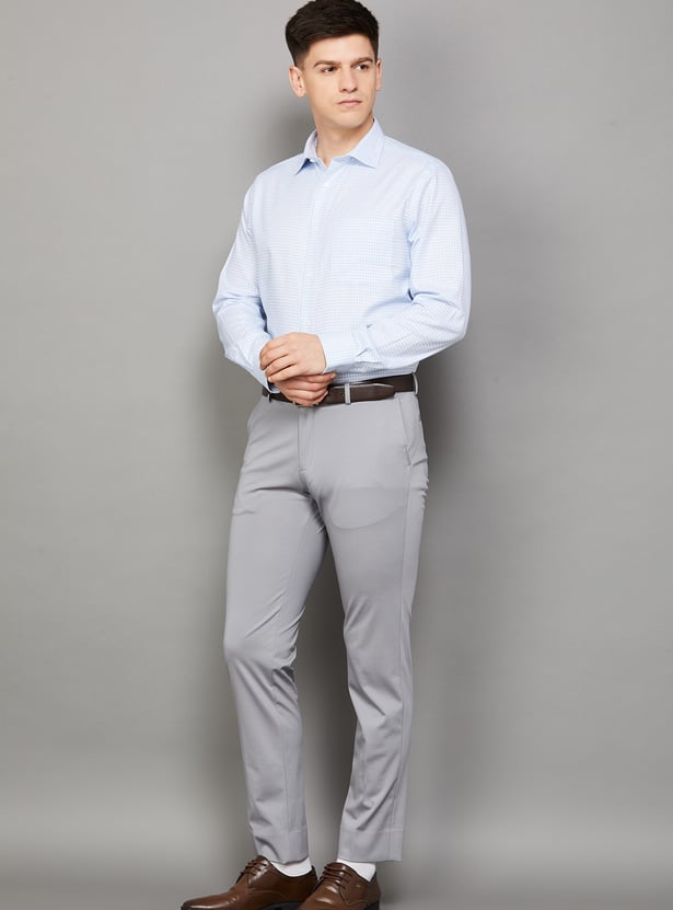 PARK AVENUE Checked Regular Fit Formal Shirt