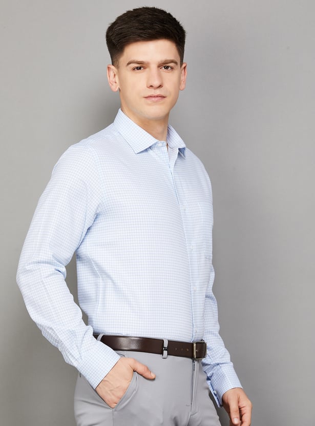 PARK AVENUE Checked Regular Fit Formal Shirt